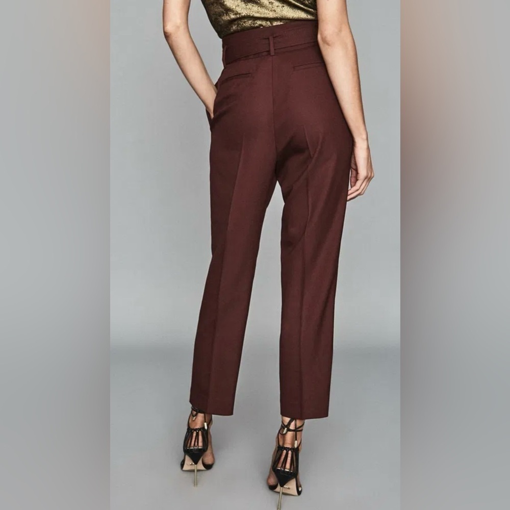 Reiss wool trousers w metal buckle belt. Size 2. Excellent condition. - Picture 4 of 9